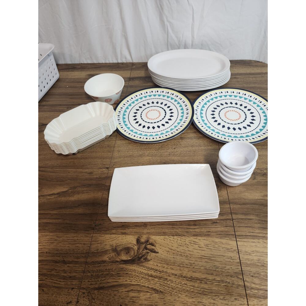 Lot Of WINCO AND MORE RESTAURANT STYLE PLATES AND SERVEWARE